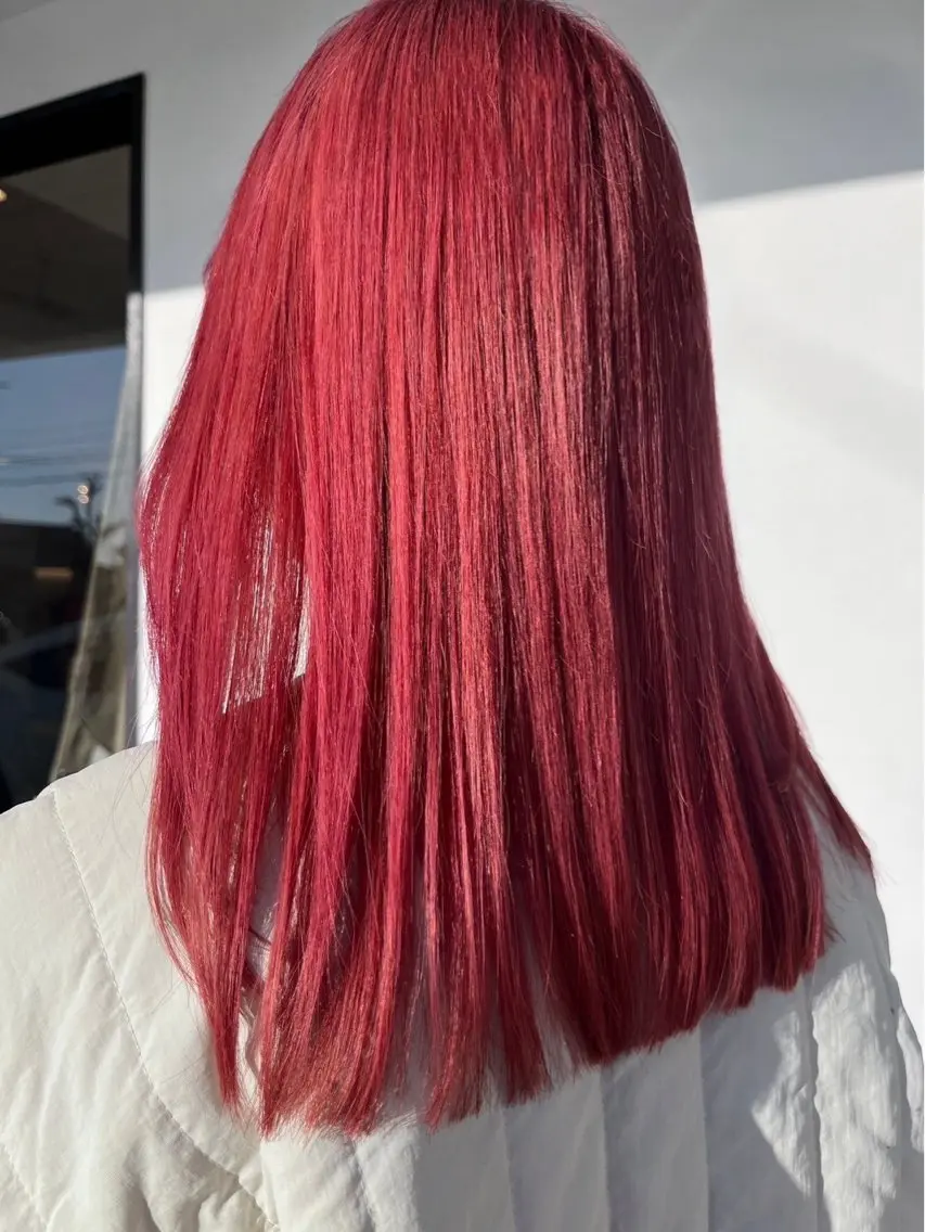 カラー ブリーチ ヘアカラー 高木 玲奈のヘアスタイル