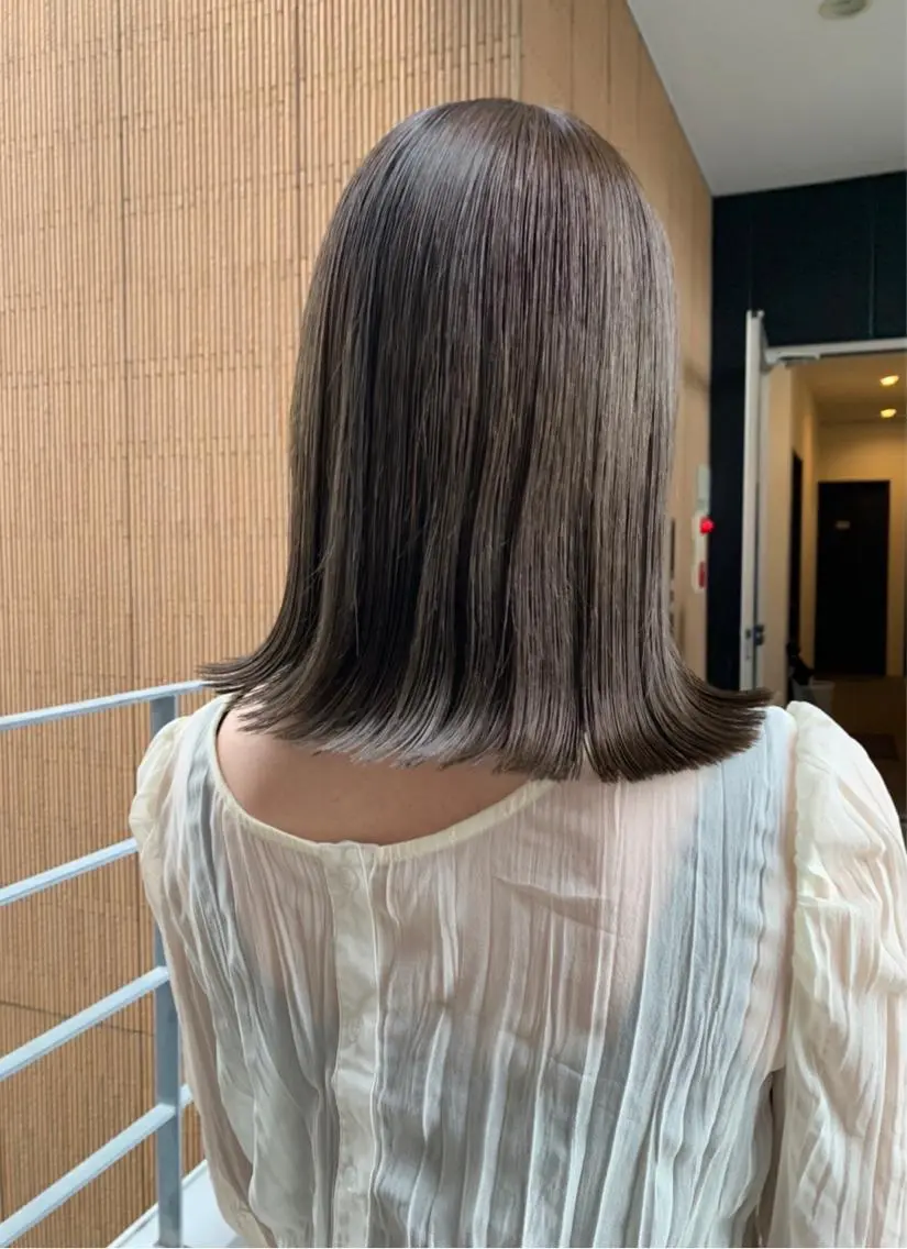 透明感ワンカラー✨️+2stepトリートメントの写真