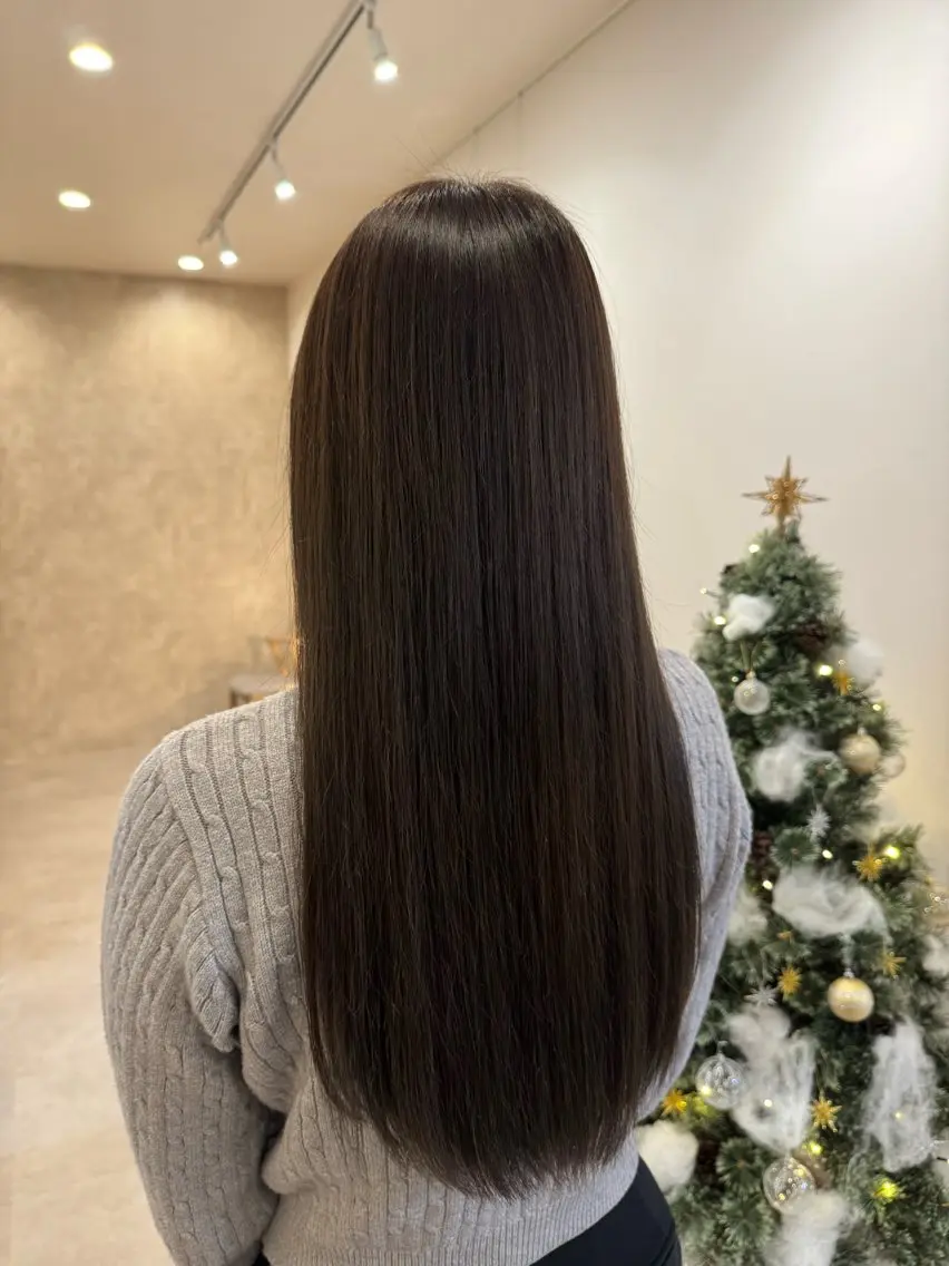 【透明感ワンカラー】 + 【髪質改善トリートメント】の写真