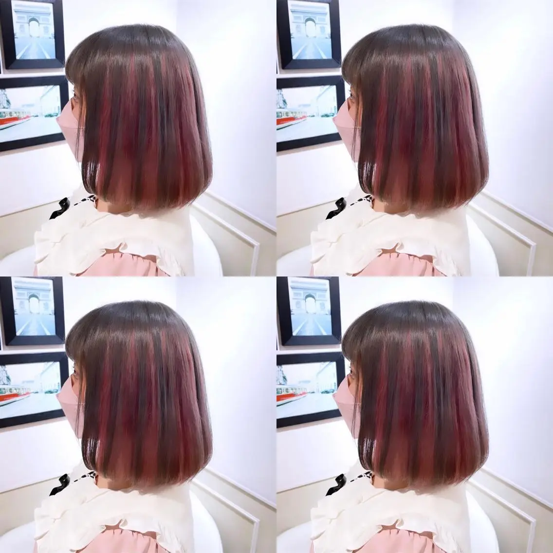 ミディアム カラー ピンクカラー 🌟トップデザイナー 高橋🌟のヘアスタイル