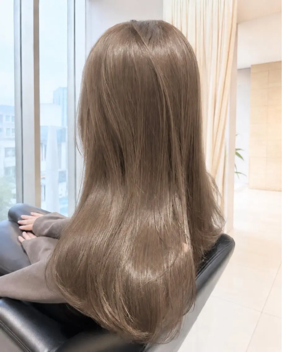 ロング 縮毛矯正 トリートメント 🌸🫧艶髪髪質改善 ストレート🫧🌸のヘアスタイル