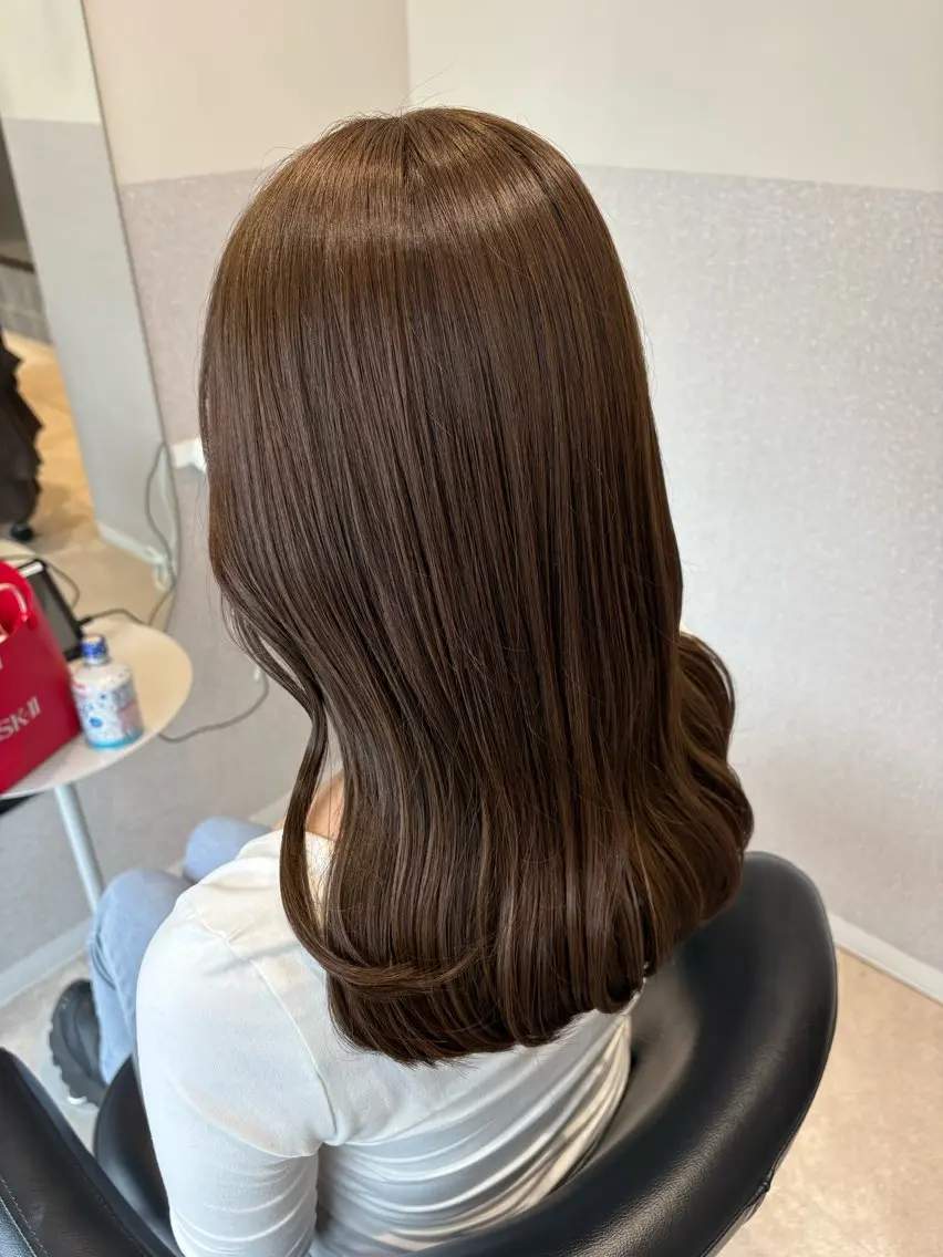 セミロング カラー カット ヘアカラー トリートメント 女性リピ90%🍨 🩷佐藤みずきのヘアスタイル