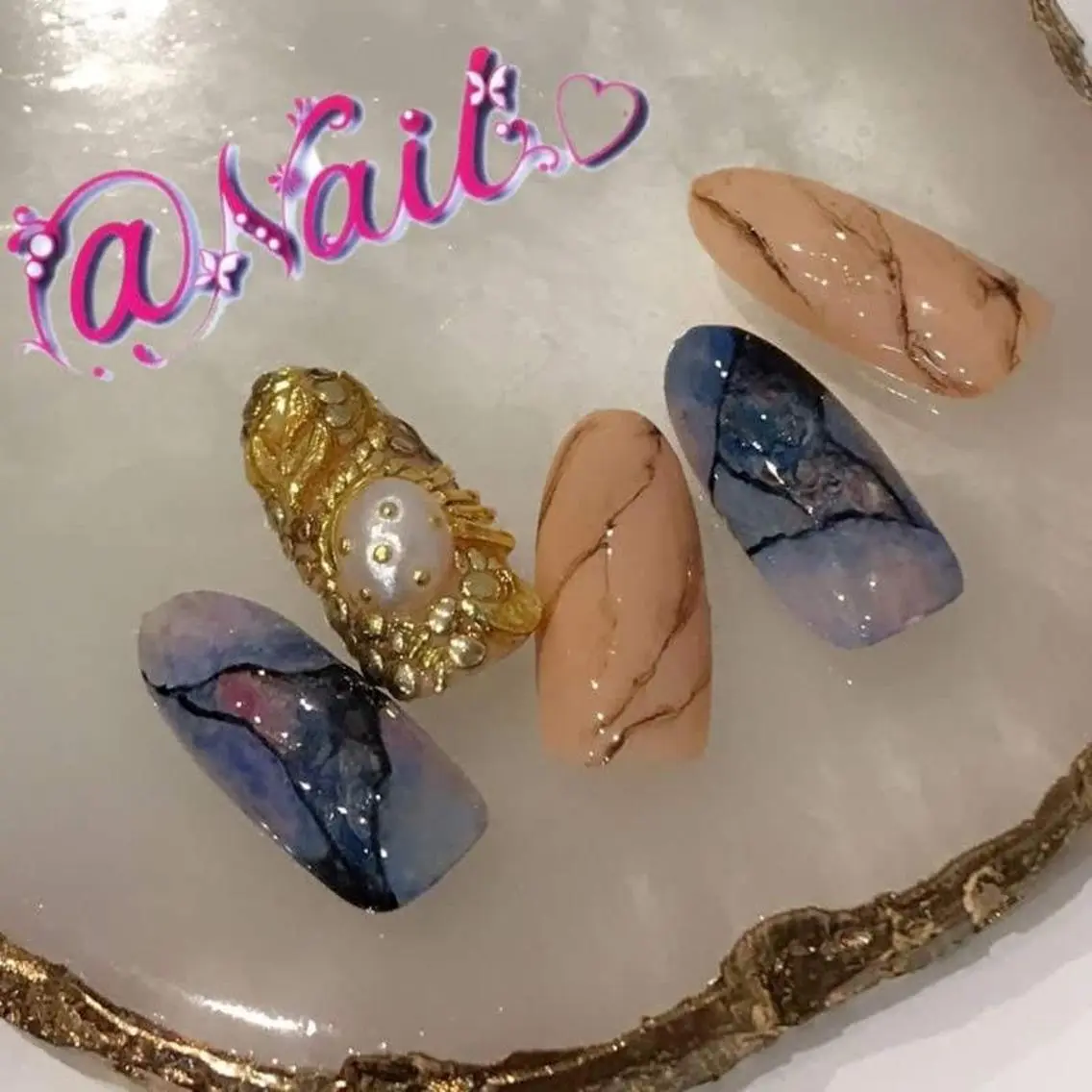 ネイル ネイルチップ 小尾 栞のネイルデザイン