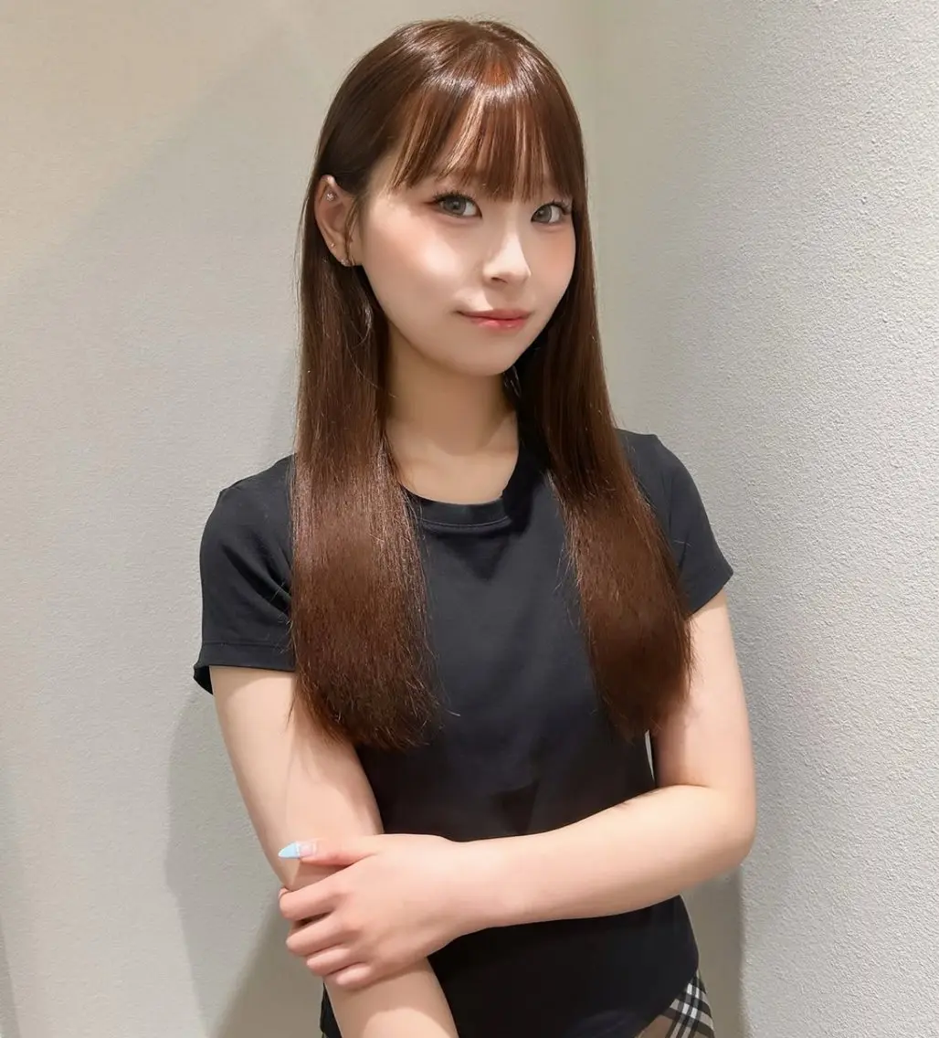 ロング カラー ブラウンカラー オレンジ オレンジブラウン ヘアカラー トリートメント LOUIMADNA栄 🎀Misakiのヘアスタイル
