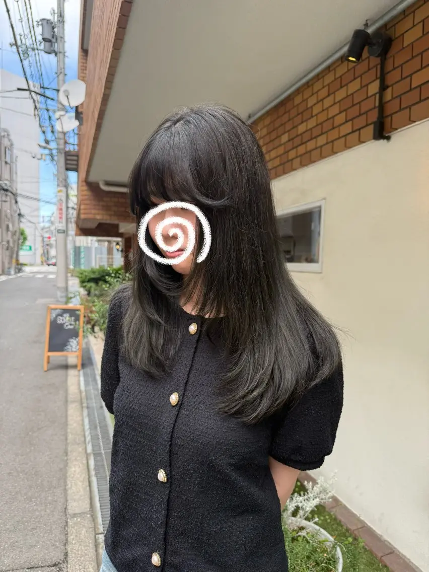 セミロング レイヤーカット 藤原暖 /カラーモデル募集のヘアスタイル