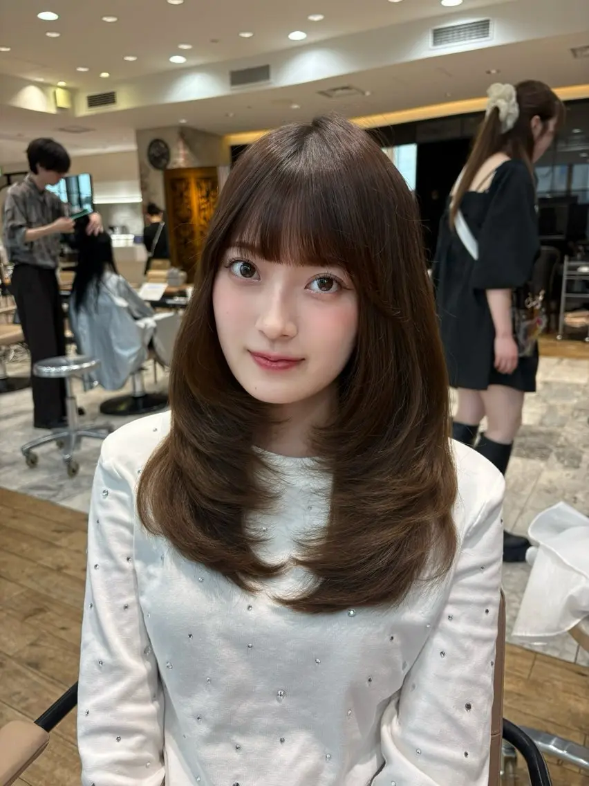ロング Hazuki🪽 韓国ヘア/レイヤーのヘアスタイル