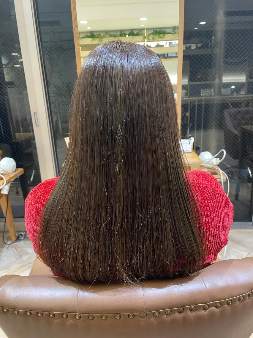 ◎透明感カラー+2stepトリートメントorショートスパ【前髪カットサービス💇🏻♀️】の写真