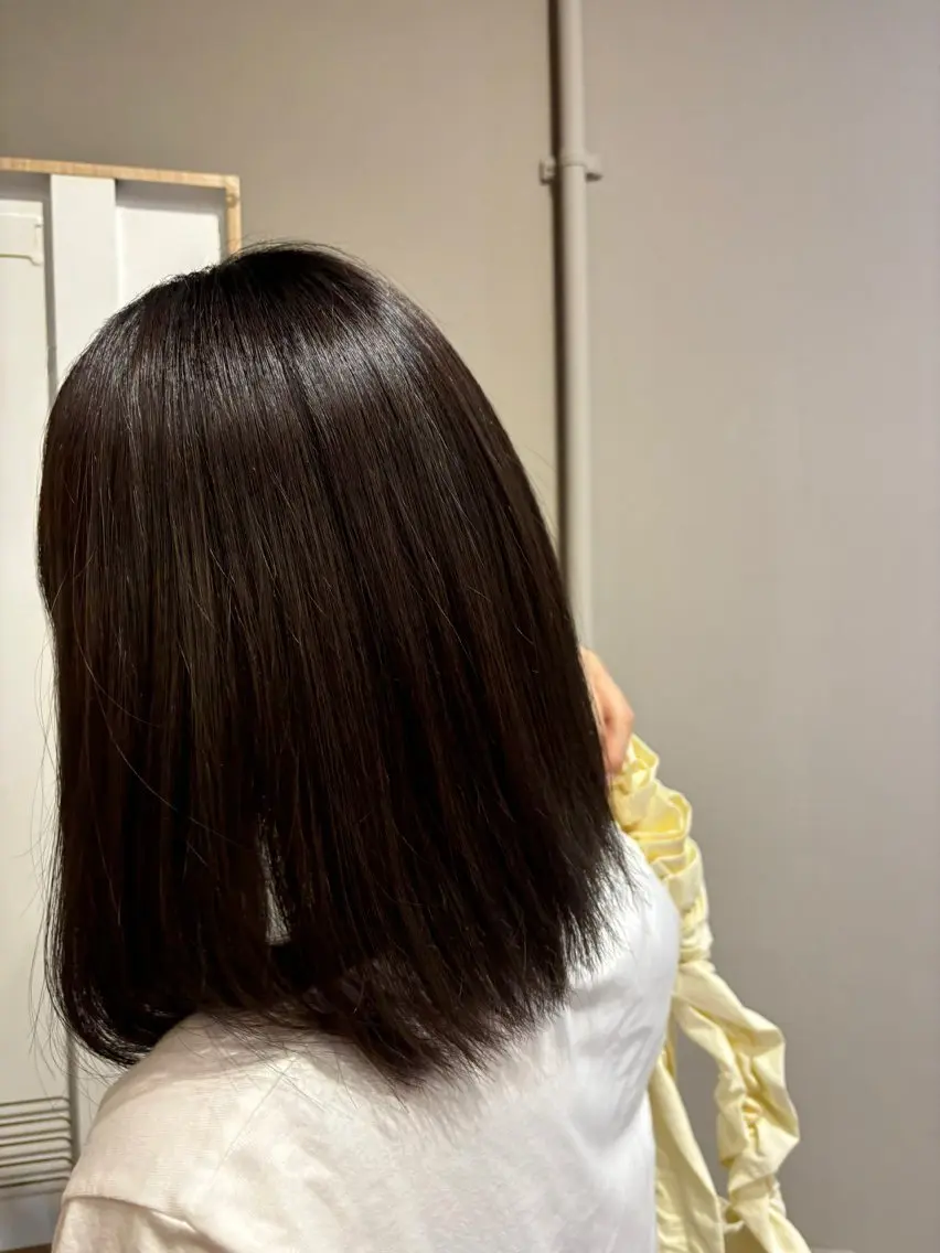 カラー オリーブ🎶アッシュ グレージュちひろ🧸のヘアスタイル