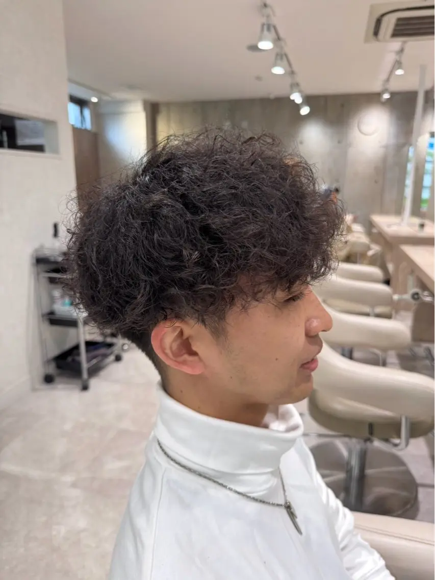メンズ パーマ 🍀モデル募集中🍀 山田さくらのヘアスタイル