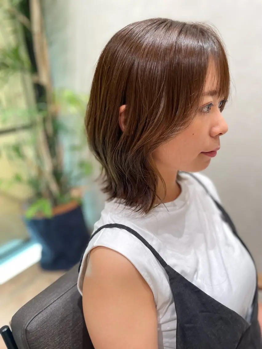 ミディアム カラー カット ヘアカラー 田中 洸樹のヘアスタイル