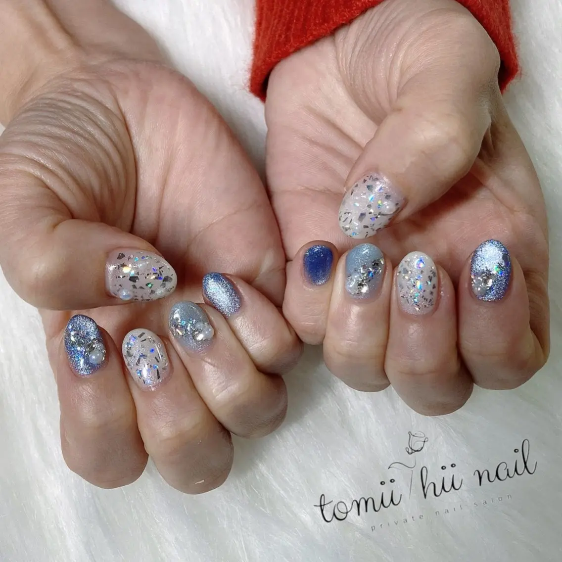 ネイル キラキラネイル マグネットネイル ストーンネイル tomii-hii -nailのその他イメージ