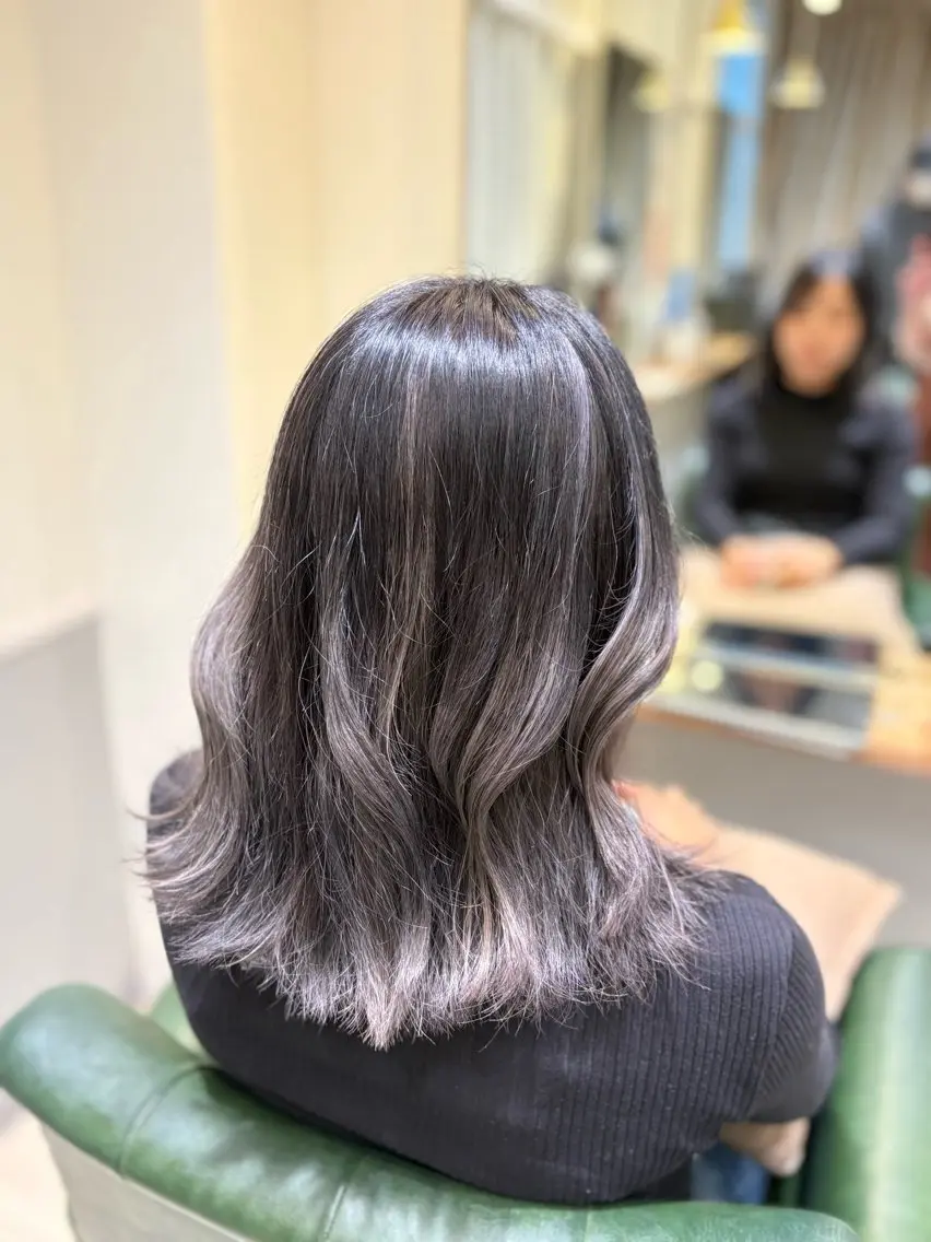 ミディアム ヘアカラー Laffin. 喜永のヘアスタイル