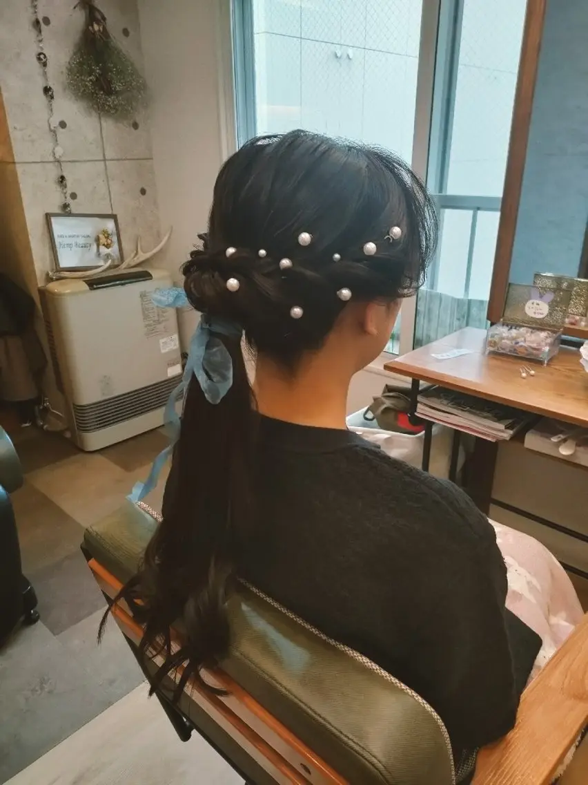 ヘアアレンジ ヘアセット HempBeauty 浅野アサミのヘアスタイル