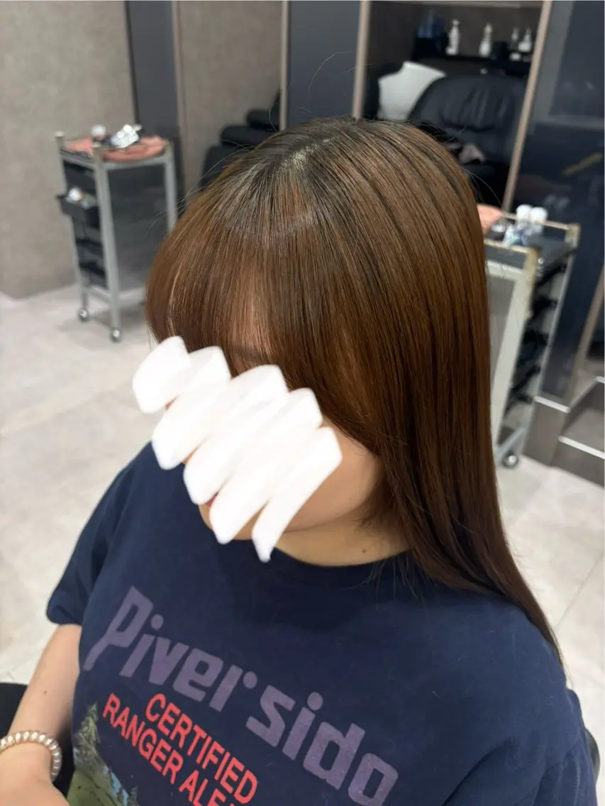 カット 縮毛矯正 田中澪🩵ྀི /HUG横浜のヘアスタイル