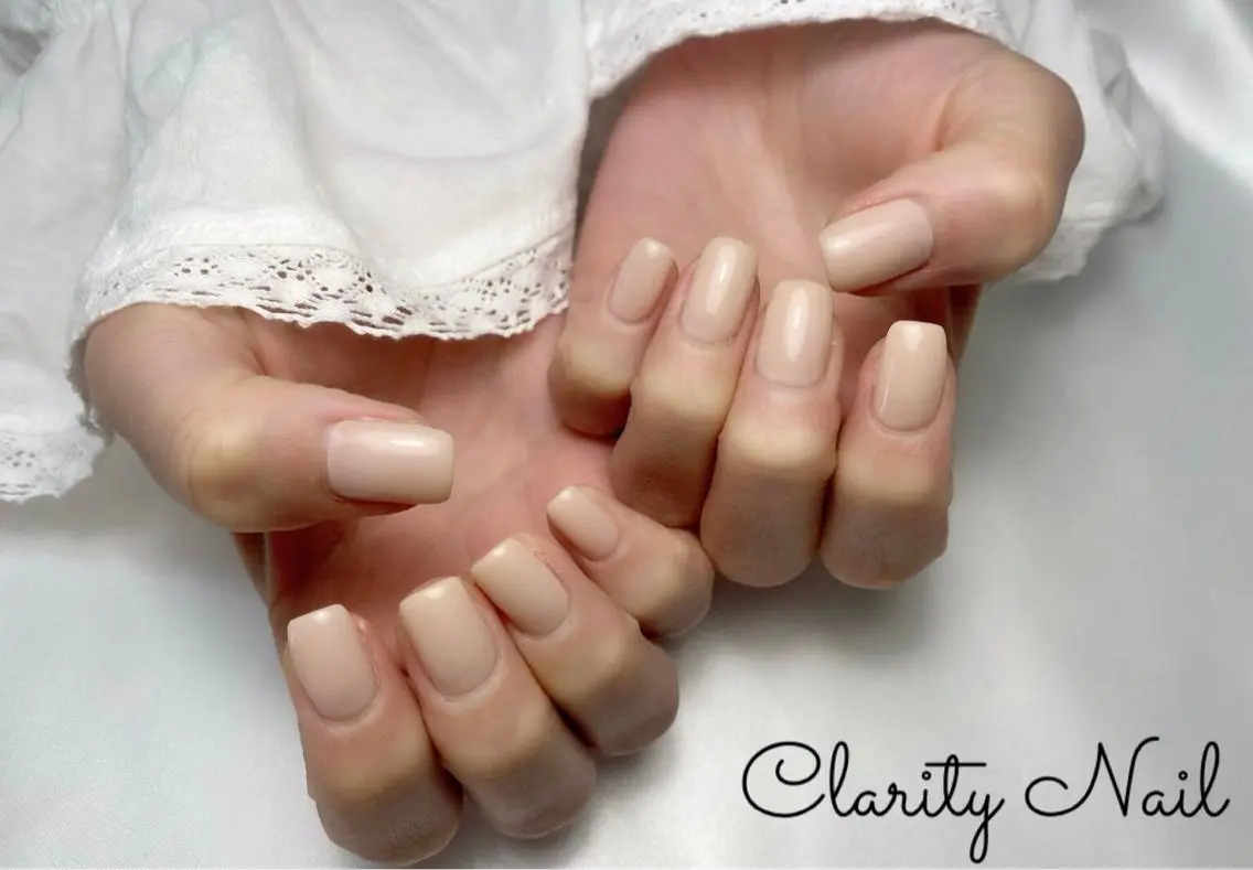 ネイル ワンカラーネイル ハンドネイル Clarity Nailのネイルデザイン