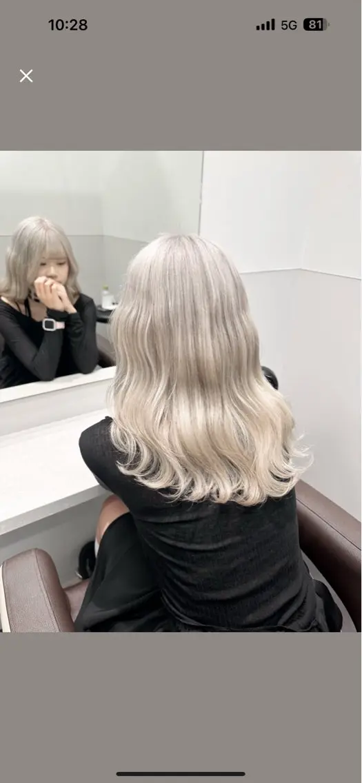 セミロング カラー ブリーチ ブロンド ケアブリーチ ダブルカラー ハイトーンカラー ヘアカラー トリートメント 💋ハイトーンデザイ ンヘア💋A'nyuのヘアスタイル