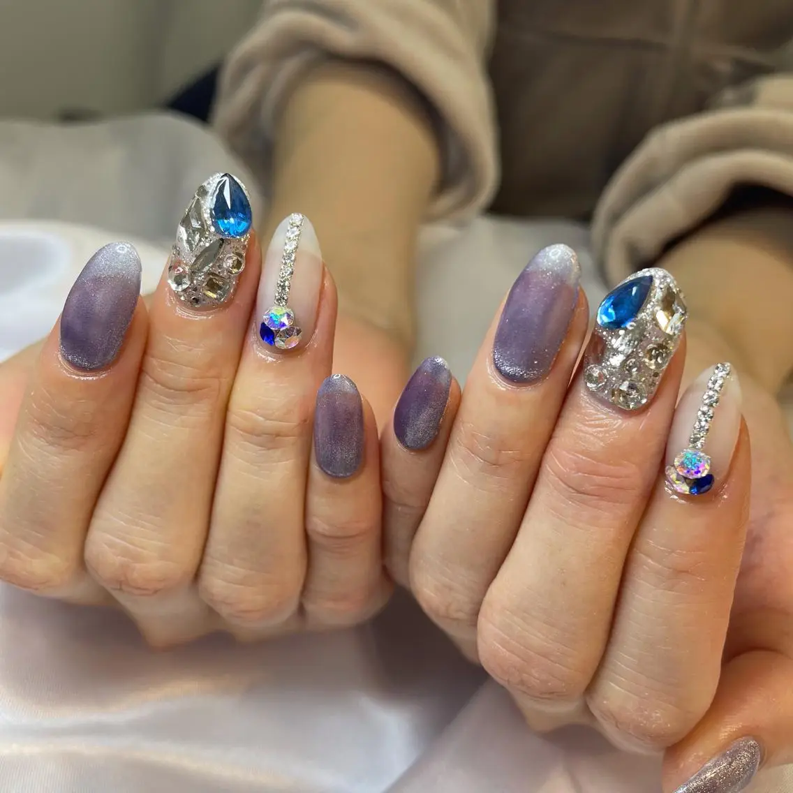 ネイル マグネットネイル ハンドネイル 韓国/網紅/パーツ M-salonのネイルデザイン