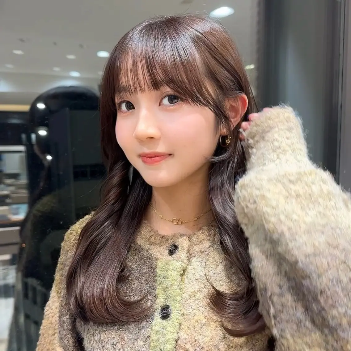 ロング カット ヘアカラー トリートメント 新宿/レイヤー 顔周りカット溝手優太のヘアスタイル