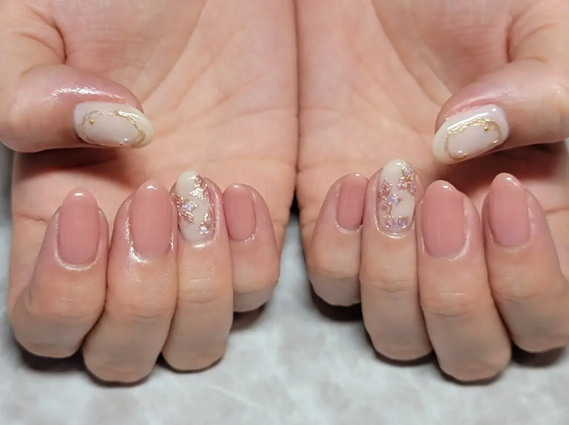 ネイル シンプルネイル ネイル&巻き爪サロン 　AKnailのネイルデザイン