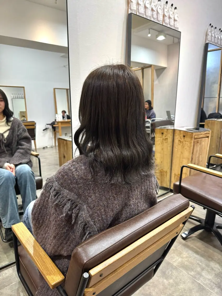 ブリーチなしダブルカラーの写真