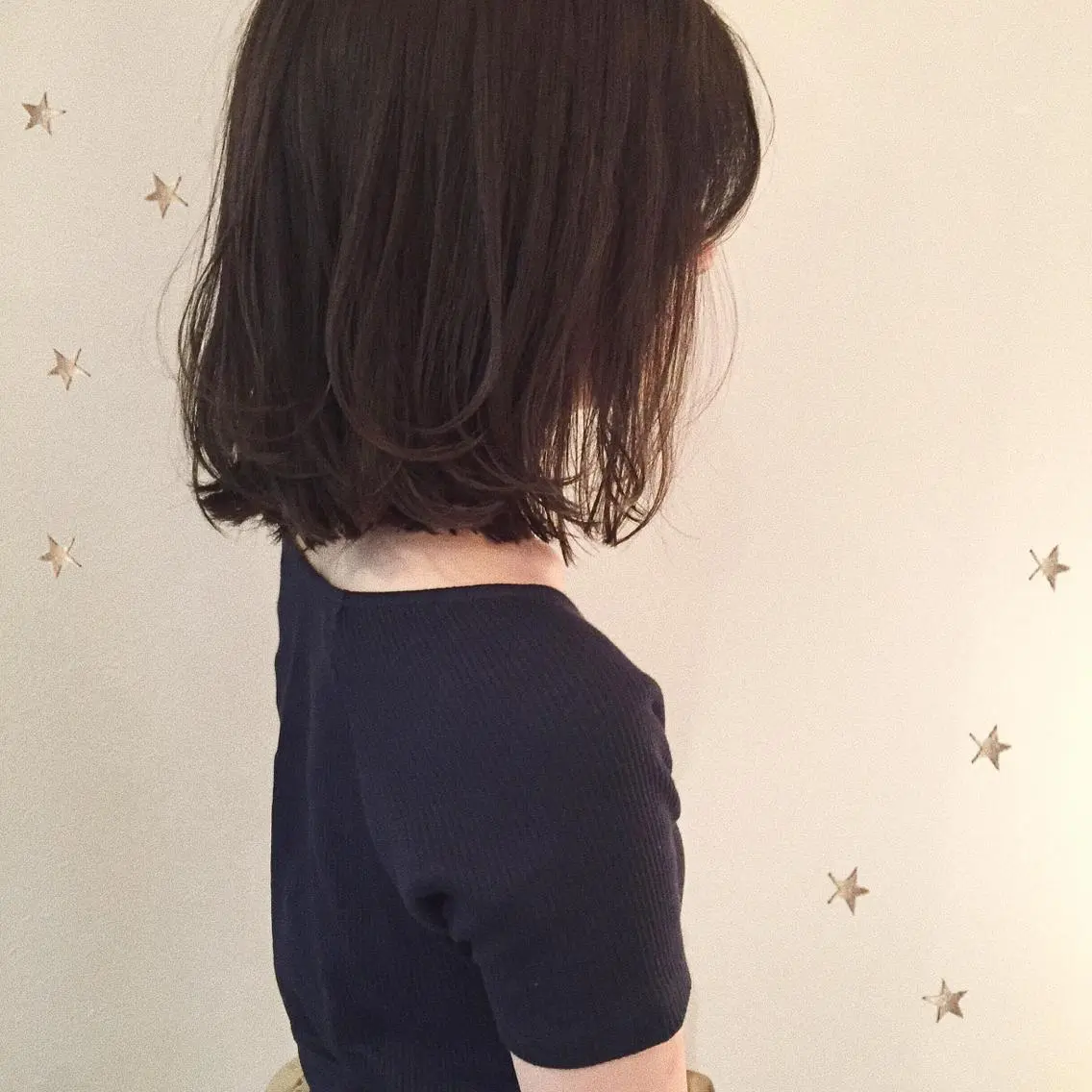 セミロング アッシュ ボブ 市川 千夏のヘアスタイル