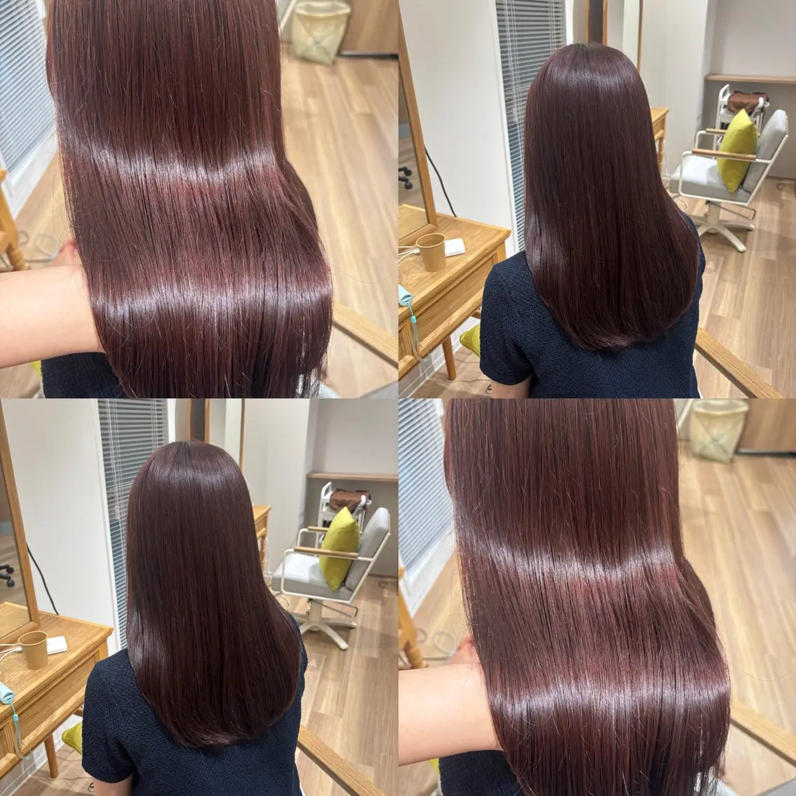 ロング カラー ピンクカラー カット ヘアカラー トリートメント RINNO🌷透明感 カラー/髪質改善のヘアスタイル
