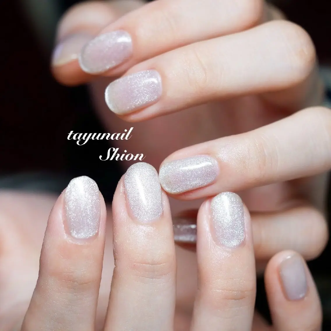 ネイル ジェルネイル キラキラネイル マグネットネイル パラジェル ネイルサロン 【たゆnail】のネイルデザイン