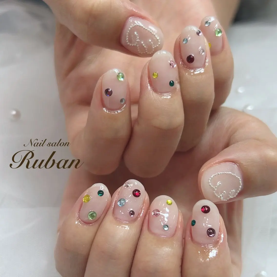 ネイル アートネイル 持ち込み Nail salon Rubanのネイルデザイン