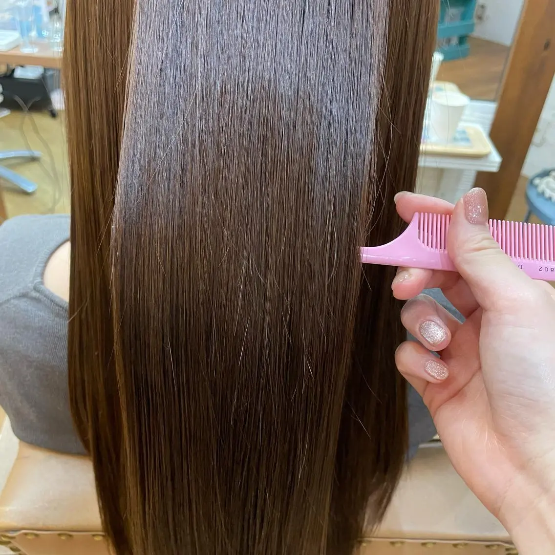 カラー 髪質改善 縮毛矯正 トリートメント arisa .のヘアスタイル