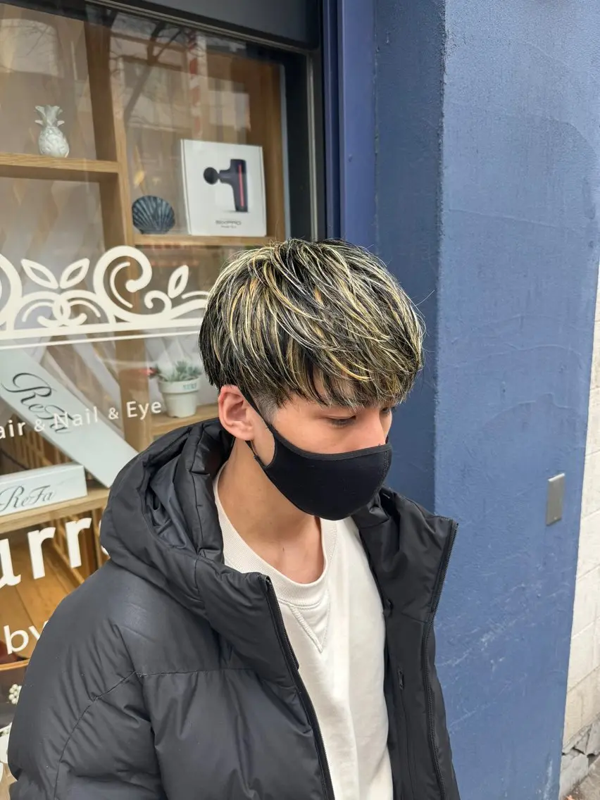 【初回限定クーポン】メンズカット＋ハイライト＋パーマの写真
