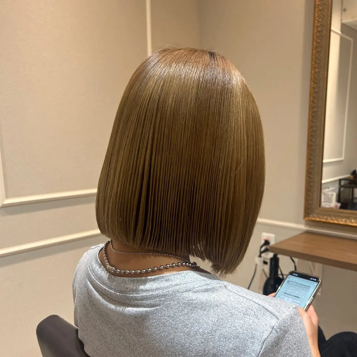 ミディアム ヘアアレンジ ワンレンボブ ボブ トリートメント ✨奈々実✨ モデル様募集中のヘアスタイル