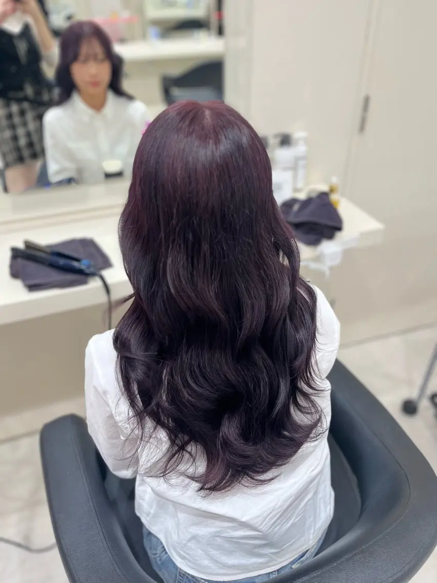 カラー ヘアカラー トリートメント ベージュ・ラベンダー カラー🎀りりのヘアスタイル