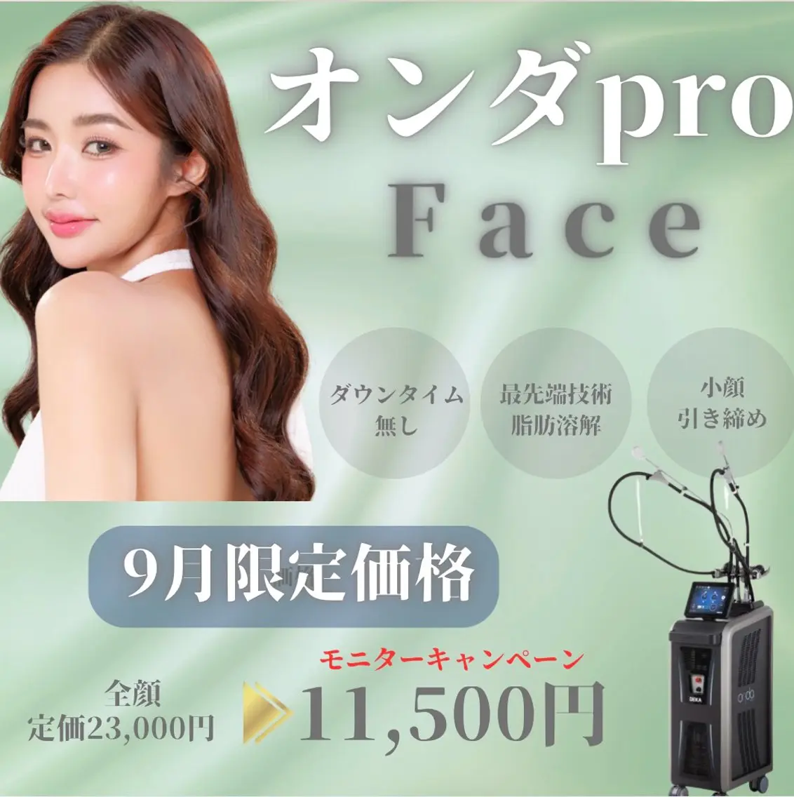 【韓国美容マイクロウェーブpro】全顔の写真
