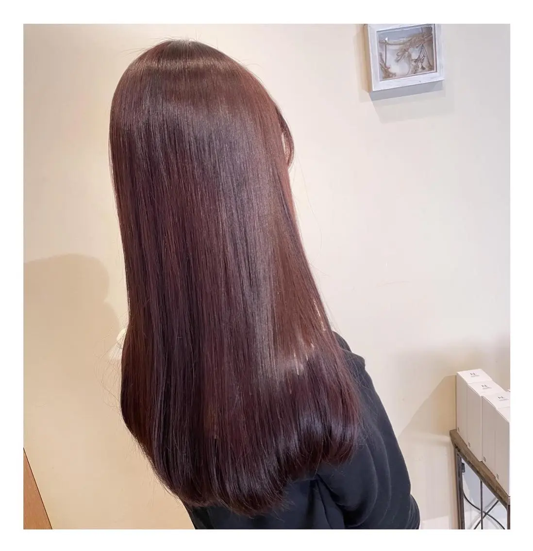 ロング カラー ブリーチ ブリーチなしカラー ローズカラー ❁⃘ ち だ り さ ❁⃘のヘアスタイル