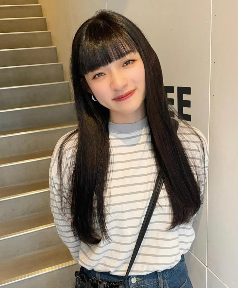 前髪カット+前髪のみ縮毛矯正の写真