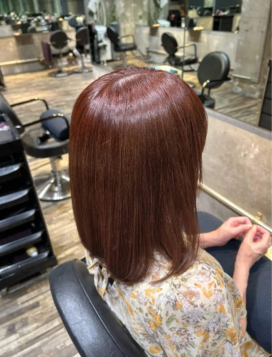 カラー ヘアカラー トリートメント 井上 円花のヘアスタイル