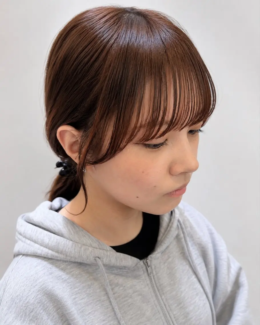 ミディアム 髪質改善 カット 久木原 ゆりのヘアスタイル