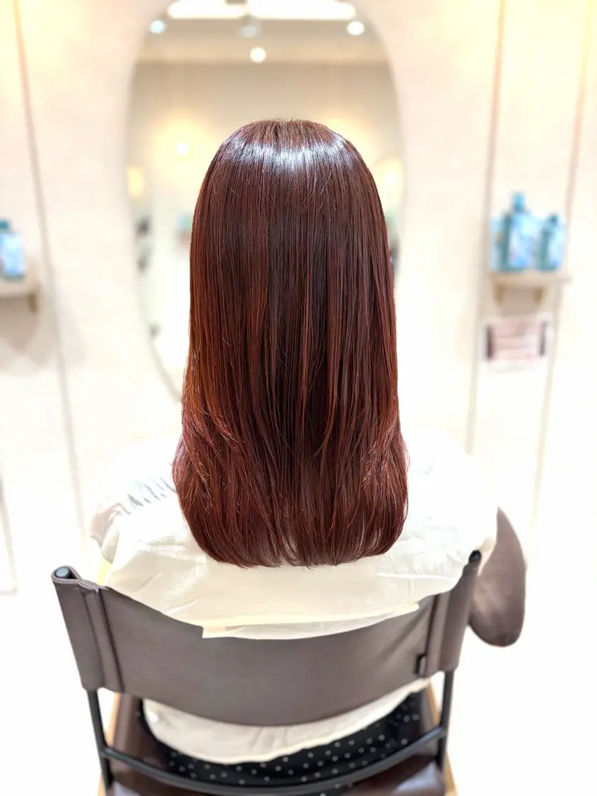 ロング カラー 菅原 渚のヘアスタイル