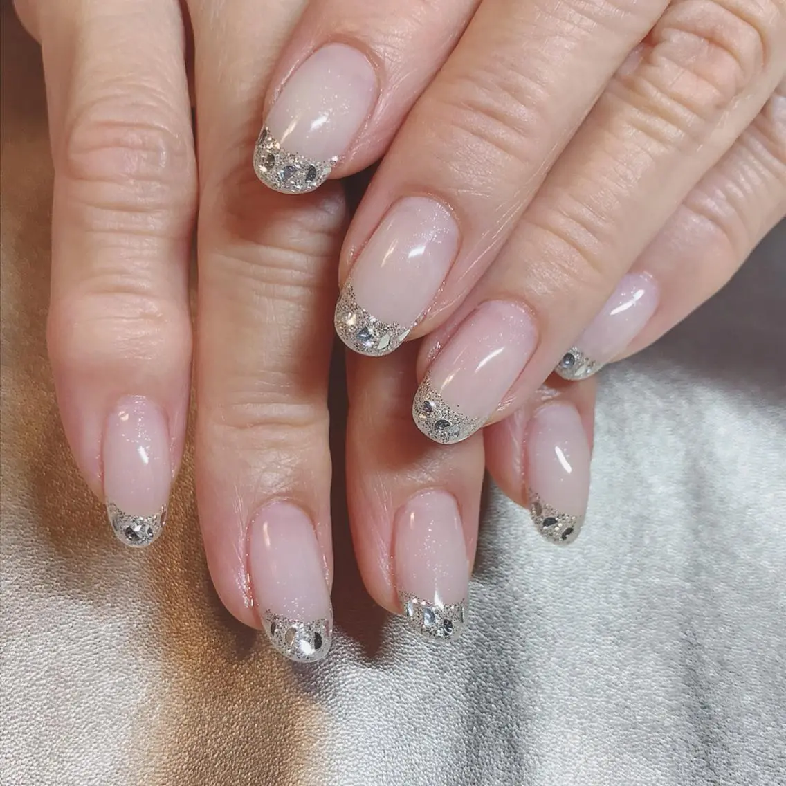 ネイル フレンチネイル ガラスフレンチ NAILST Naomiのネイルデザイン