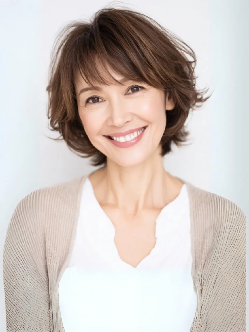 ショート カット ヘアカラー トリートメント 銀座東銀座【白髪染め 髪質改善】伊藤誠のヘアスタイル