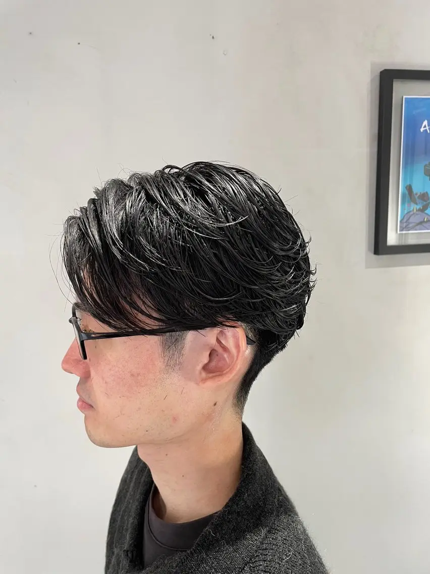 ショート メンズ フェザーパーマ メンズパーマ 🔥メンズ専門 美容師🔥 柳澤陵心のヘアスタイル