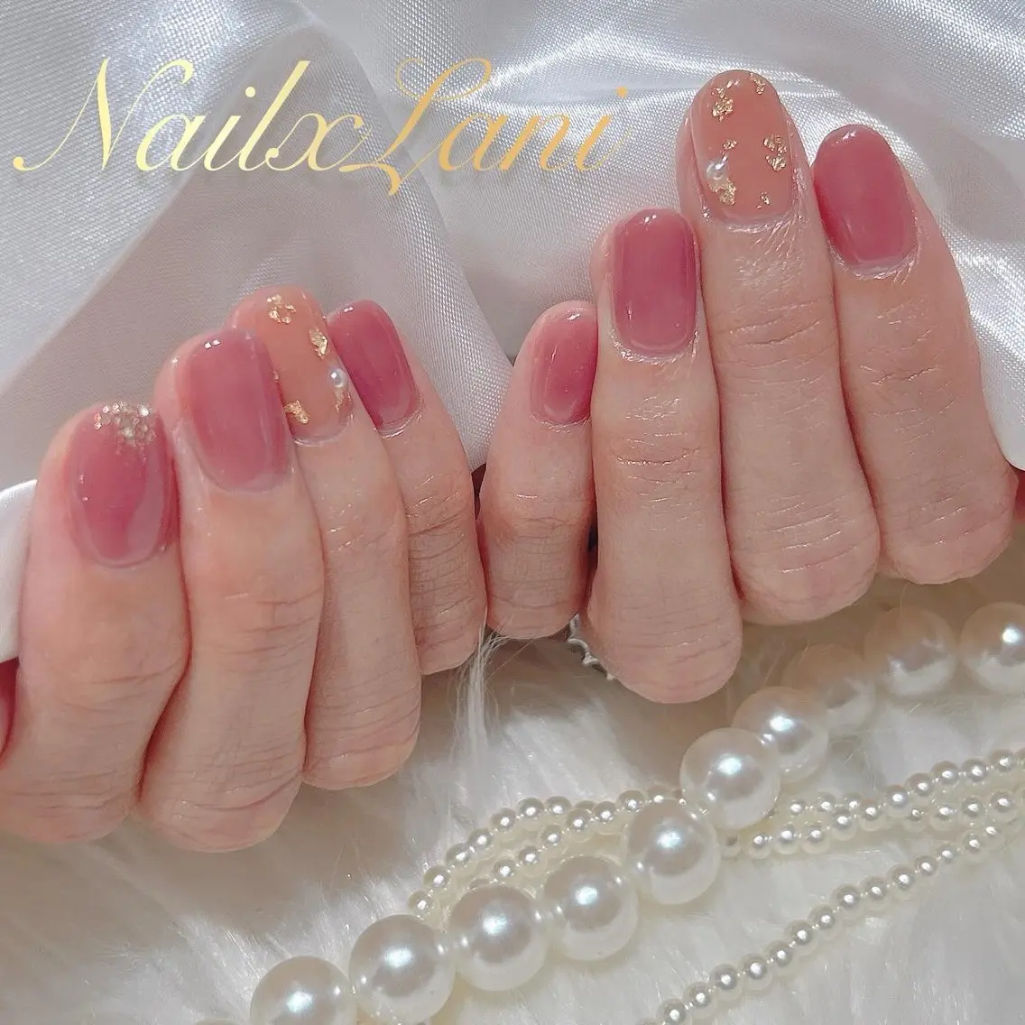 ネイル フットネイル ジェルネイル マグネットネイル パラジェル ハンドネイル Nail×Lani 深爪矯正対応◎のネイルデザイン