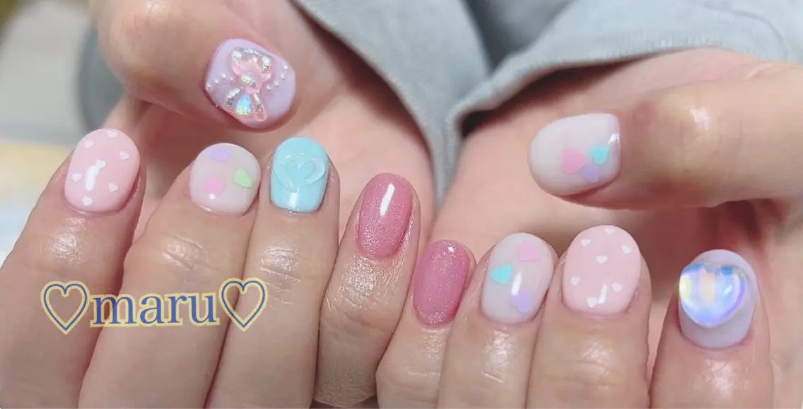 ネイル ハンドネイル フットネイル まるみ♡7/1〜値上 げ致します(>_<)のその他イメージ