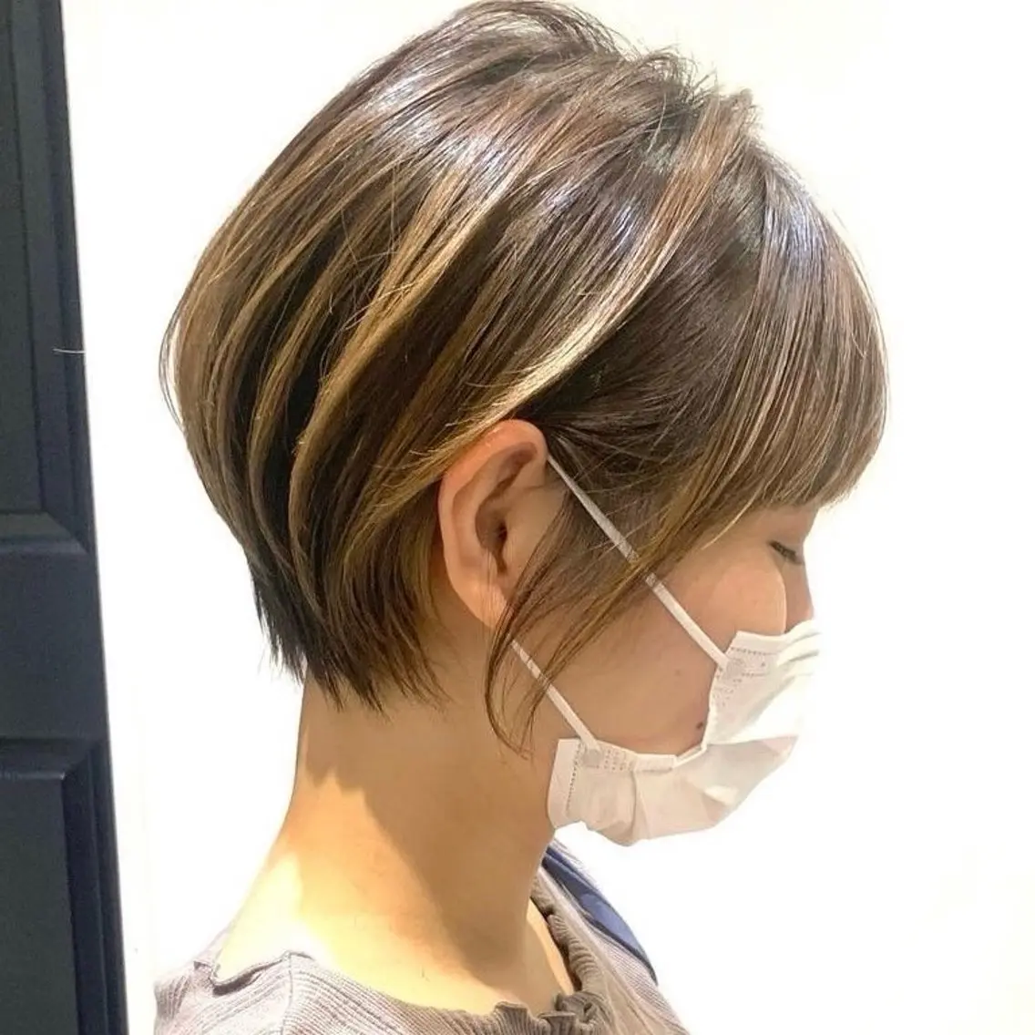 ショート カラー ハイライトカラー ハイライト Cadre新小岩🫧 栗原葵のヘアスタイル