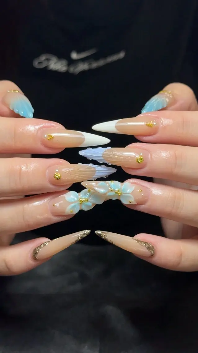 ネイル 持ち込み ワンホンネイル ハンドネイル AKIKO NAILのネイルデザイン