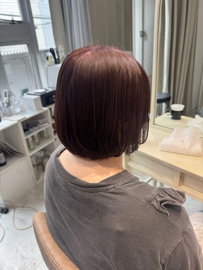 ショート カラー レッドカラー バイオレットカラー 20日◎髪質改善 misatoのヘアスタイル