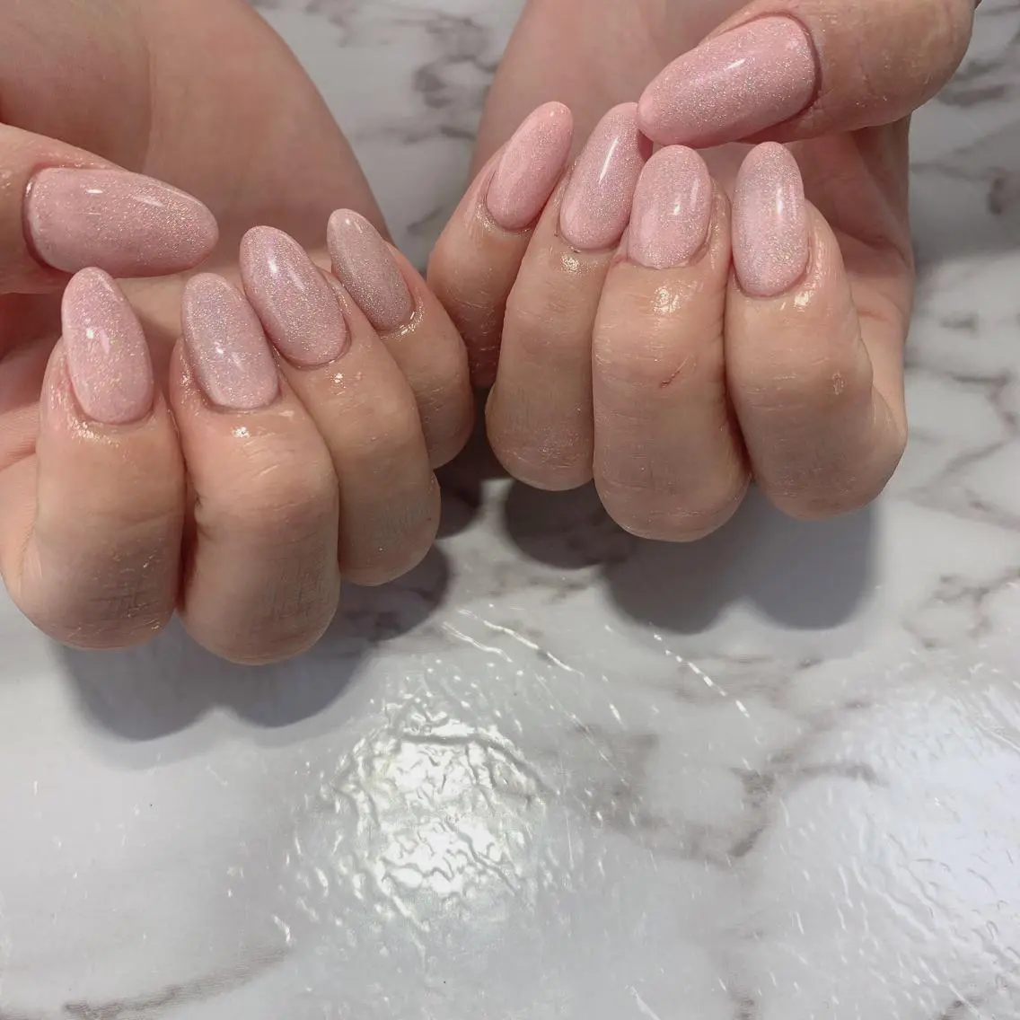 ネイル マグネットネイル ワンカラーネイル ハンドネイル Ally's Nailのネイルデザイン