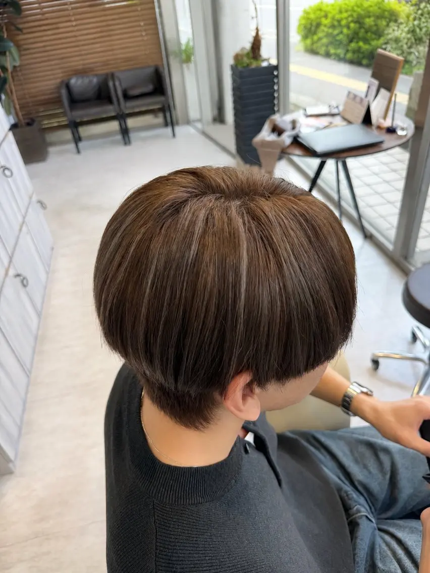 カラー メンズ カット ヘアカラー ワダ モエナのヘアスタイル
