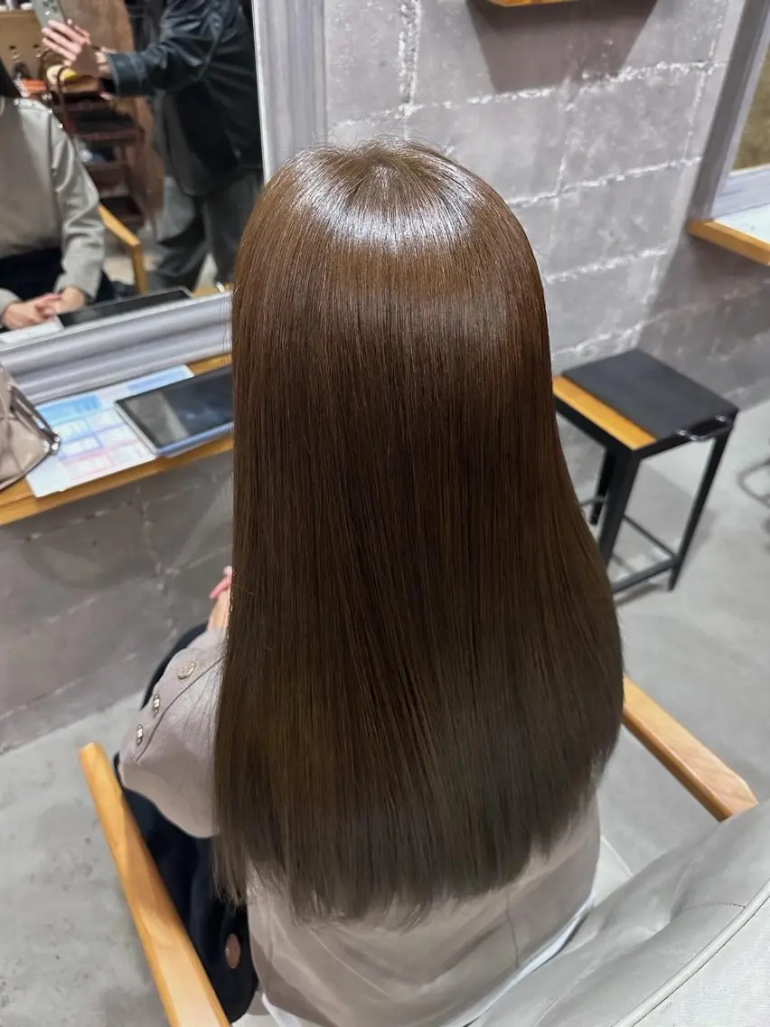 ロング カラー オリーブカラー BLUE.🌀/ ｷﾖｶのヘアスタイル