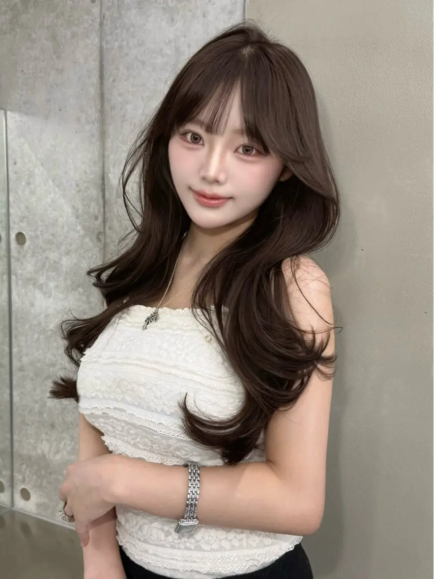 ロング カラー カット ヘアカラー トリートメント 大宮レイヤーカット ハッシュ　柏崎颯刀のヘアスタイル